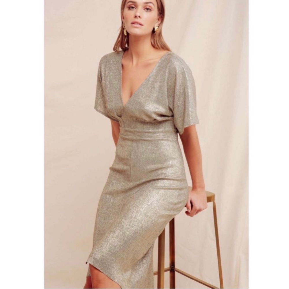 NWT!! ASTR the Lablel Gold Dress